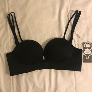 Wireless Front-close Strapless Push-up Bra